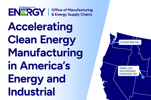 Cropped image of map graphic, title, and Department of Energy Logo.