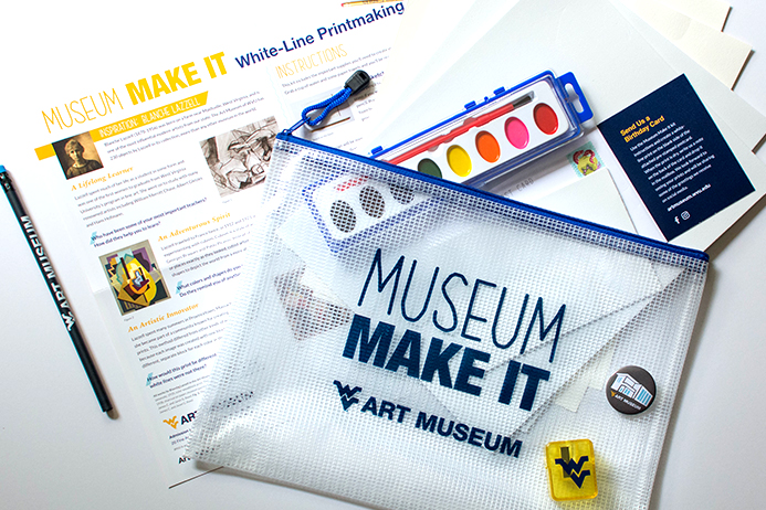 Flatlay of Museum Make It Kit Contents.