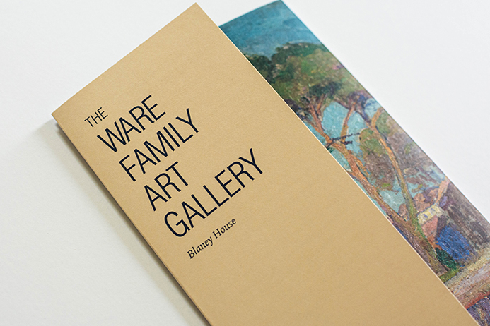 Cropped image of the Ware Gallery brochure cover.